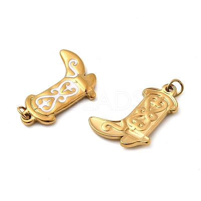 304 Stainless Steel Enamel Pendants STAS-B097-26G-05-1