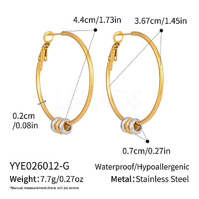 304 Stainless Steel Big Hoop Earrings for Women WG1DFA7-01-1