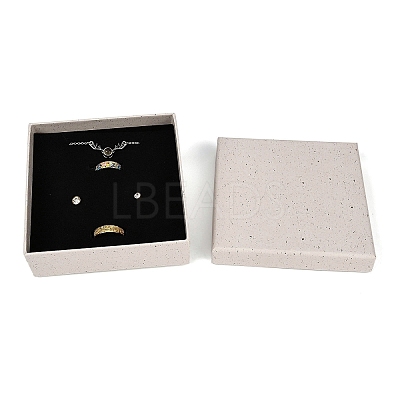 Square Paper Jewelry Storage Boxes with Sponge Inside LS-CON-I013-01E-1