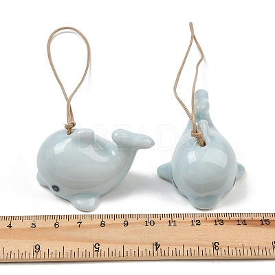 Cute Dolphin Handmade Porcelain Pendant Decorations PR-CBA0EE5-03B-1
