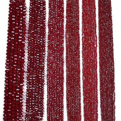 Electroplate Glass Beads Strands EGLA-A044-P4mm-A02-1