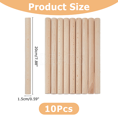 Wood Craft Sticks WOOD-WH0125-11K-1