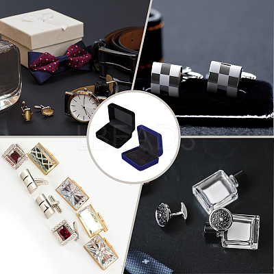2Pcs 2 Colors Velvet Gift Storage Boxes CON-BBC0001-26-1
