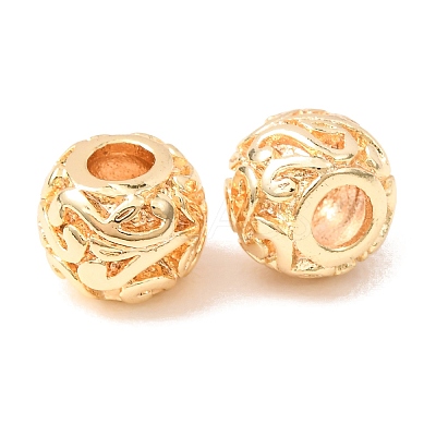 Brass Beads KK-CBADFF4-01G-1