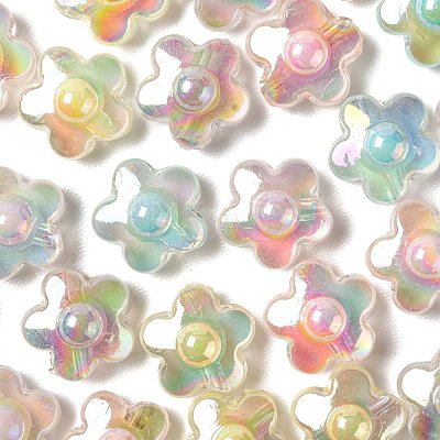 110Pcs 5 Colors Transparent Acrylic Beads TACR-LS0001-05-1