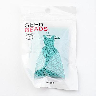 8/0 3mm Baking Paint Glass Seed Beads X-SEED-S002-K10-1
