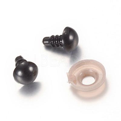 Craft Plastic Doll Eyes Stuffed Toy Eyes DIY-R039-8mm-07-1