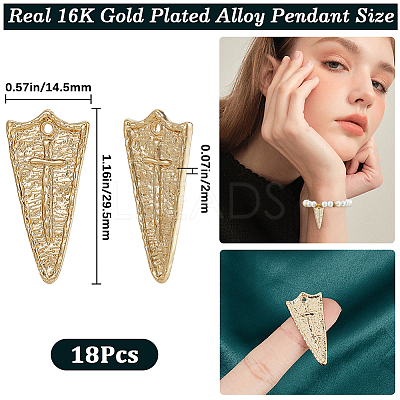 18Pcs Alloy Pendants FIND-CN0001-48-1