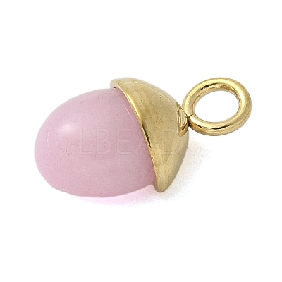Natural Rose Quartz Pendants STAS-L277-07G-03-1