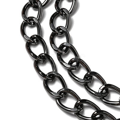Aluminium Twisted Curb Chains CHA-YW0001-07B-1