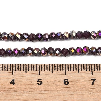 Electroplate Glass Beads Stradns EGLA-H114-02B-04-1