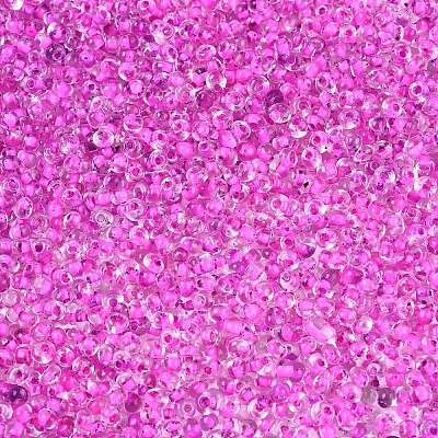 8/0 Inside Colours Transparent Glass Seed Beads X1-SEED-T007-06J-1