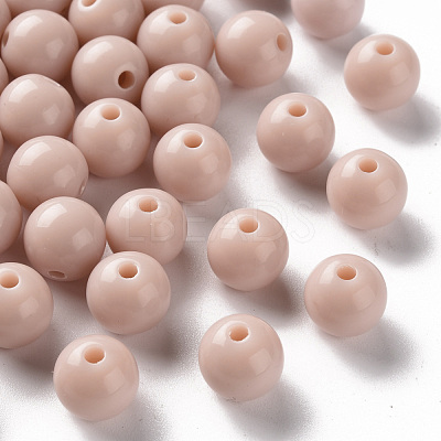 Opaque Acrylic Beads MACR-S370-C10mm-34-1