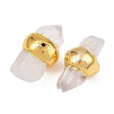 Natural Quartz Crystal Beads KK-H516-03G-1