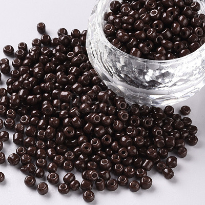Baking Paint Glass Seed Beads SEED-S002-K18-1