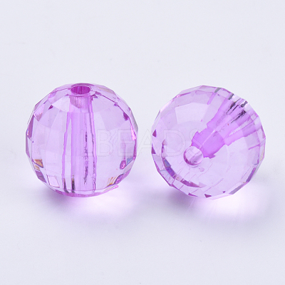 Transparent Acrylic Beads TACR-Q254-10mm-V48-1