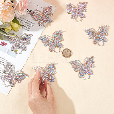 8Pcs Rhinestone Hot Melt Adhesive On The Back Appliques DIY-GO0001-87-1