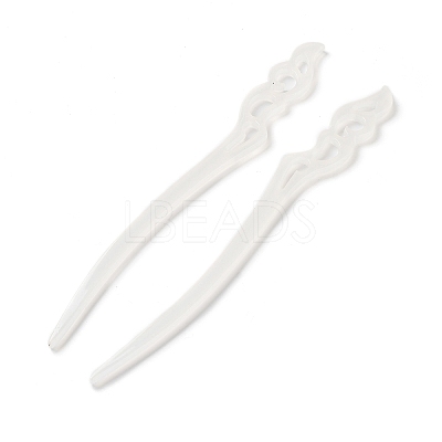 Opaque Acrylic Hair Sticks OHAR-C011-03B-1
