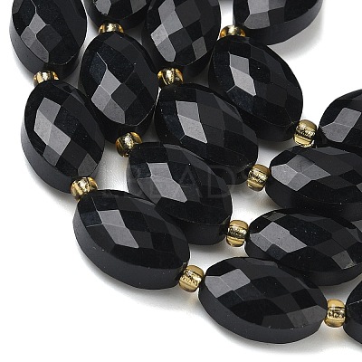 Natural Obsidian Beads Strands G-A295-A08-01-1