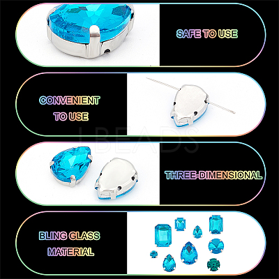 198Pcs 9 Style Sew on Rhinestone DIY-PH0008-64-1