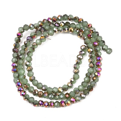 Electroplate Glass Beads Stradns EGLA-H114-02B-13-1