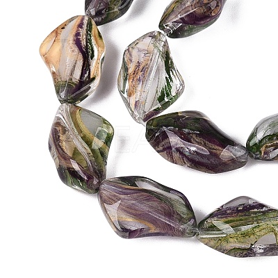 Handmade Lampwork Beads Strands LA-N046-02C-1