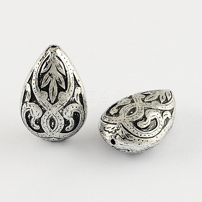 Teardrop Antique Acrylic Beads PACR-S209-42AS-1