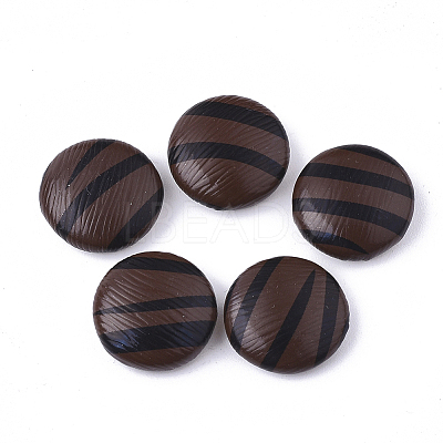 Imitation Leather Cabochons WOVE-S118-14A-1