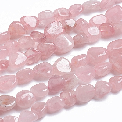 Natural Madagascar Rose Quartz Beads Strands G-G841-A07-1