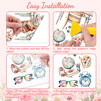 3 Sheets 3 Styles PVC Waterproof Decorative Stickers DIY-WH0404-563-1