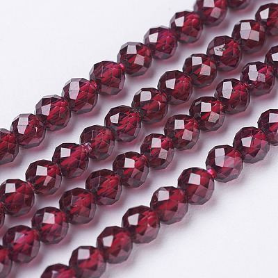 Natural Garnet Beads Strands LS-G-D167-B-3mm-1