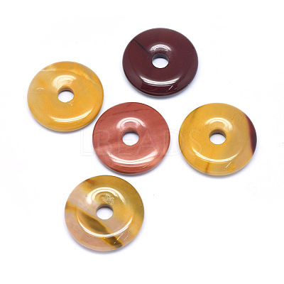 Natural Mookaite Pendants G-P415-22G-1
