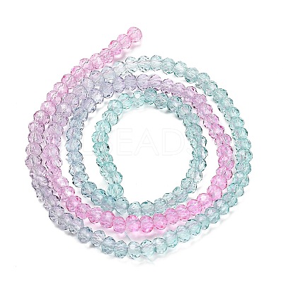Transparent Painted Glass Beads Strands DGLA-A034-T1mm-A10-1