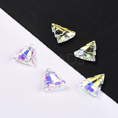 Glass Rhinestone Pendants RGLA-O002-A01-001AB-1