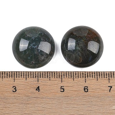 Natural Indian Agate Cabochons G-T020-18mm-38-1