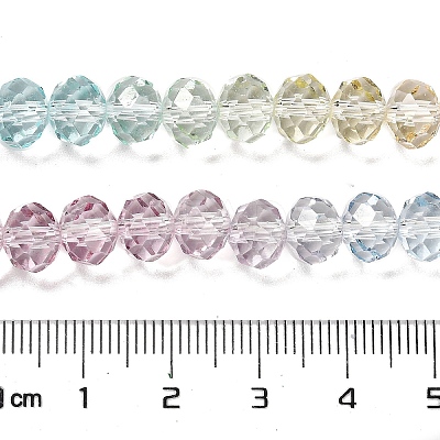 Transparent Painted Glass Beads Strands X1-DGLA-A034-T8mm-A15-1