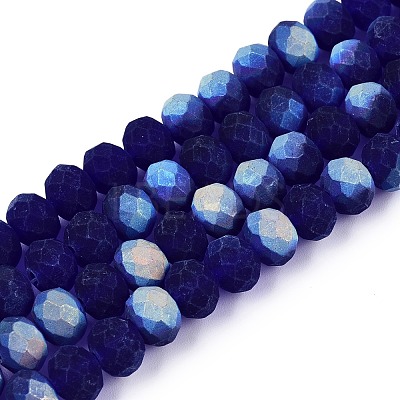 Transparent Glass Beads Strands EGLA-A044-T8mm-MB06-1