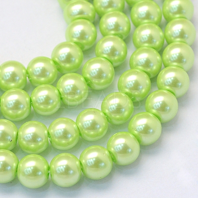 Baking Paint Glass Pearl Bead Strands HY-Q003-3mm-07-1