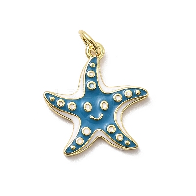 Brass Enamel Pendants KK-P338-03C-G02-1