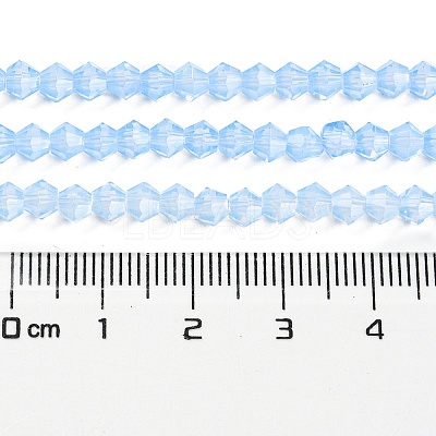 Baking Paint Transparent Glass Beads Strands DGLA-F029-J4mm-02-1