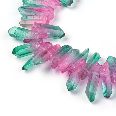 Natural Quartz Crystal Beads Strands G-K191-01B-1