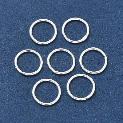 Eco-Friendly Brass Round Rings KK-M165-10mm-02S-RS-1