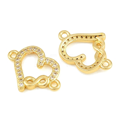 Brass Micro Pave Clear Cubic Zirconia Connestor Charms CU-CBAB3AD-02G-01-1