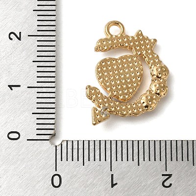 Alloy Enamel Rhinestone Glass Pendants X1-ENAM-U003-02G-04-1