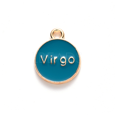 Alloy Enamel Pendants ENAM-S124-01B-05B-1