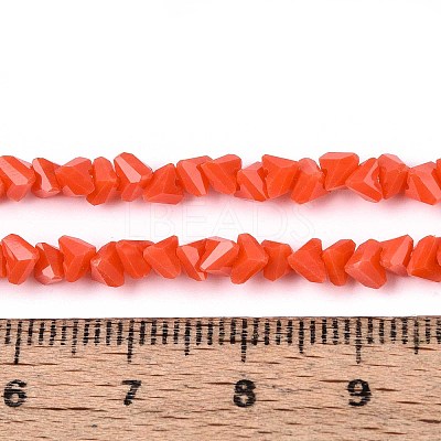 Opaque Glass Beads Strands GLAA-N019-4mm-14-1