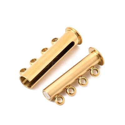 304 Stainless Steel Slide Lock Clasps STAS-F350-05C-G-1