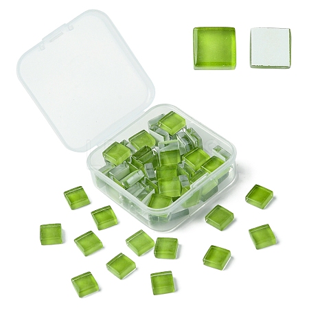 60Pcs Transparent Glass Cabochons GLAA-YW0003-65-30-1