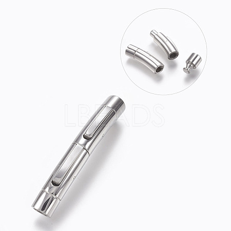 Tarnish Resistant 304 Stainless Steel Bayonet Clasps STAS-O114-053P-B-1