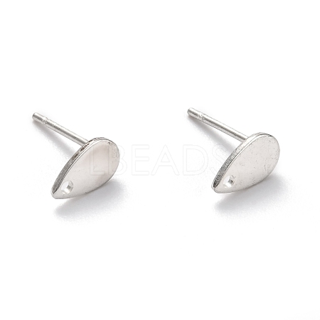 304 Stainless Steel Stud Earring Findings STAS-L211-05C-P-1